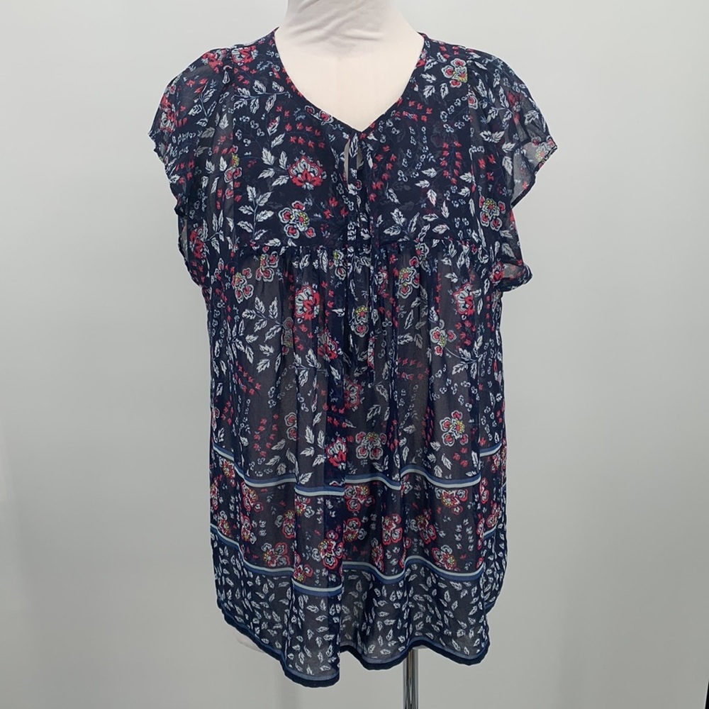 Gap Pleasant Floral Top Size L